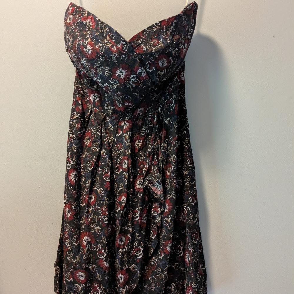 Floral Strapless Dress